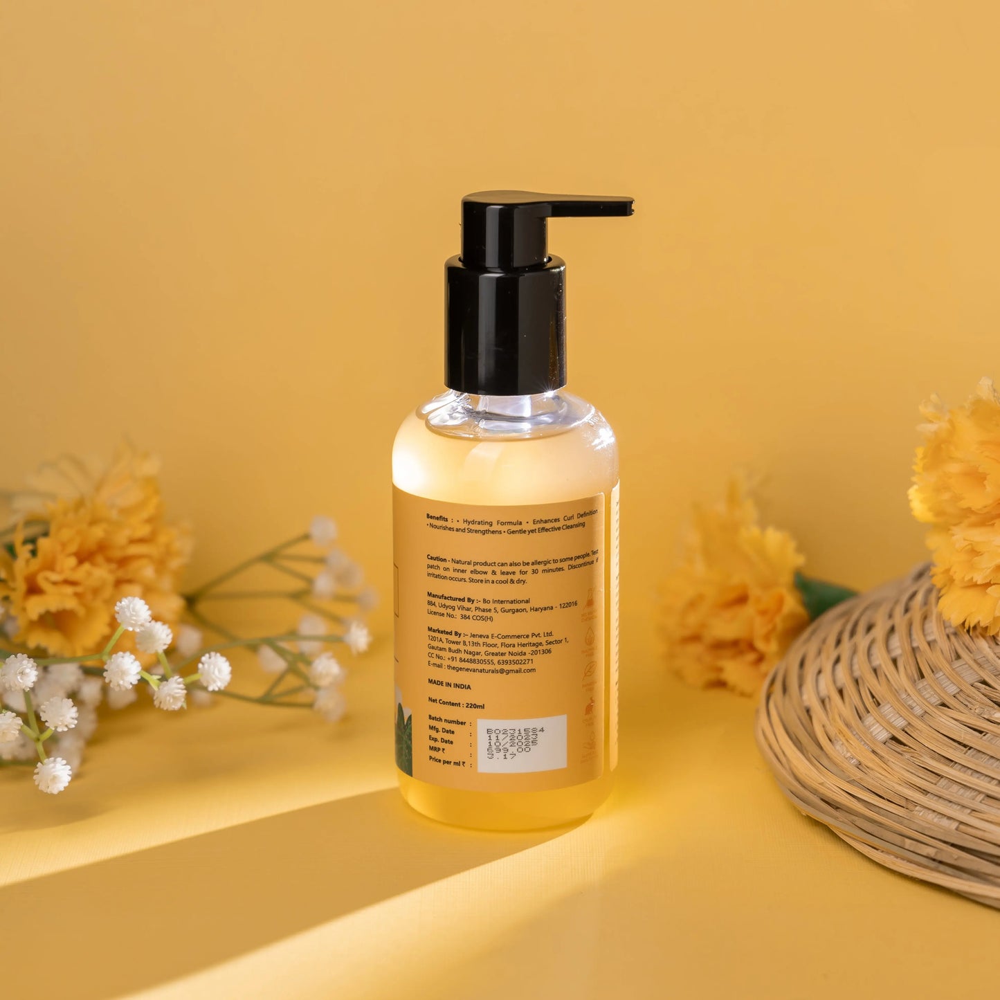 Shampoo for Hair fall With Rosemary oil, Biotin & Saw palmetto extract, 220ml - No.1 Brand in India