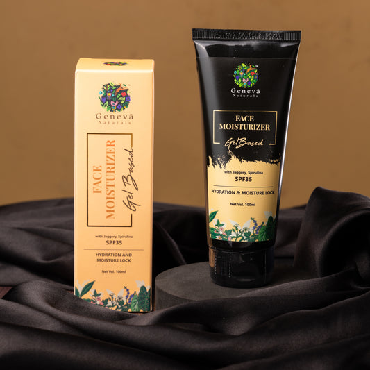 Face Moisturizer - Gel Based SPF 35 With Orange, Chamomile & Jaggery, 100ml - No.1 Brand in India