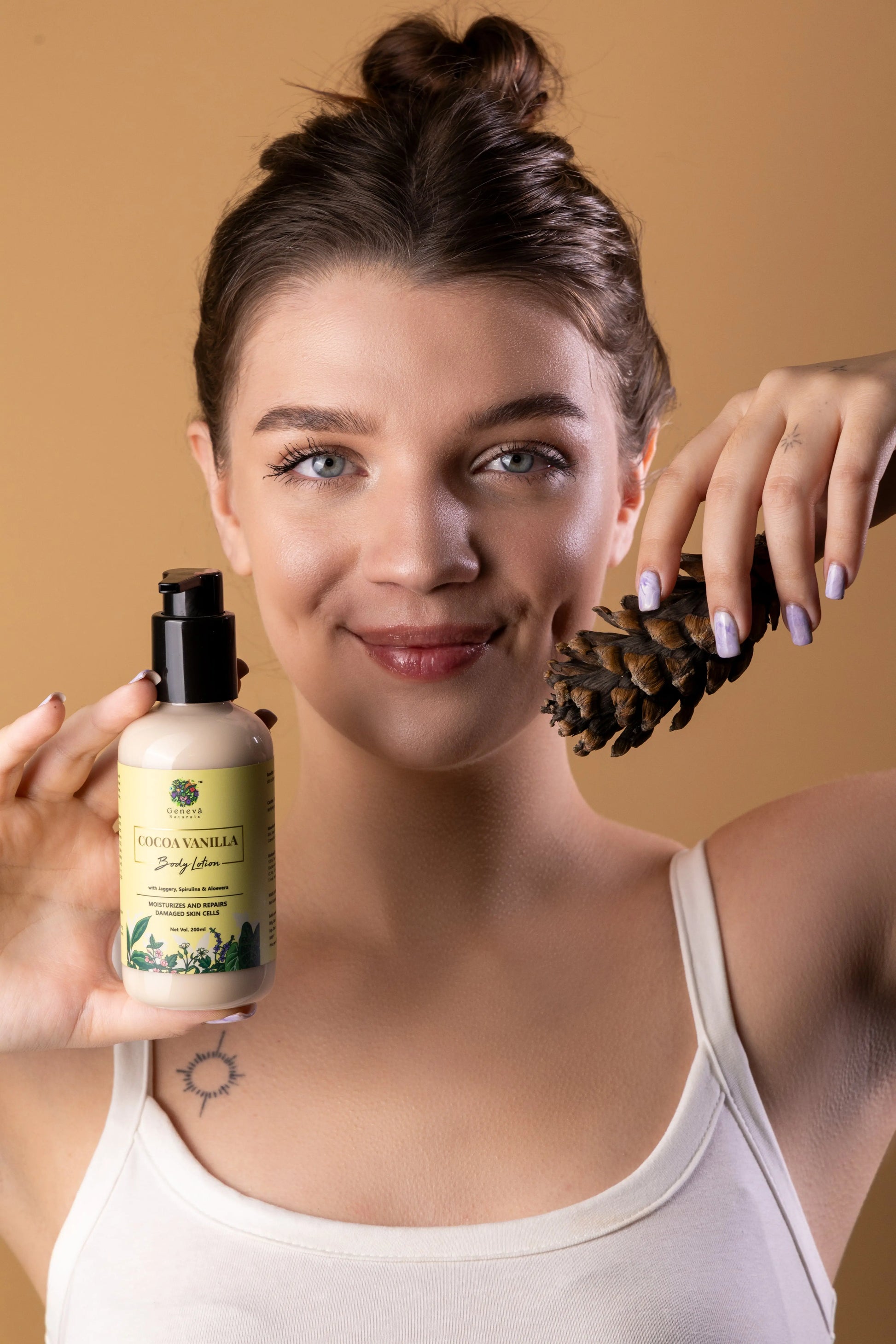 Cocoa Vanilla Body Lotion With Cocoa Butter, Almond Oil & Vitamin E, 200ml - No.1 Brand in India
