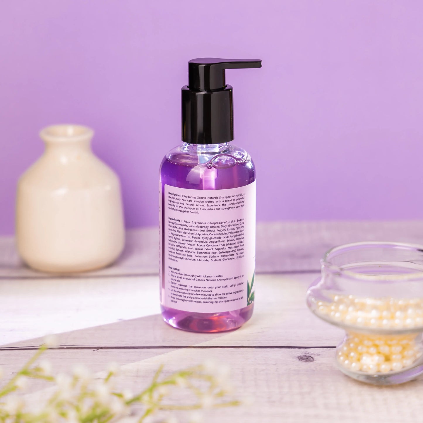Shampoo for Hair fall With Rosemary oil, Biotin & Saw palmetto extract, 220ml - No.1 Brand in India