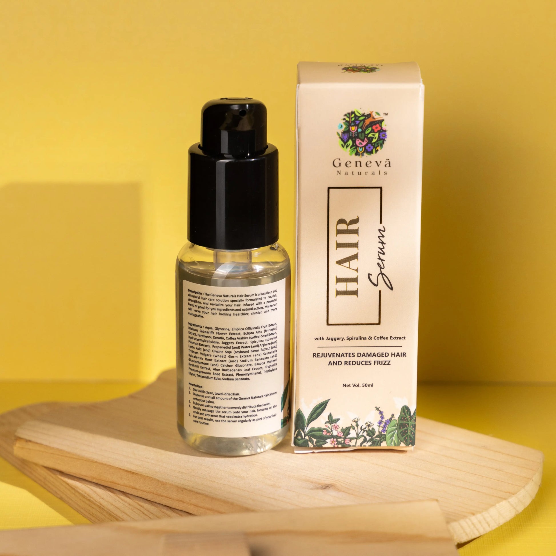 Hair Serum With Biotin, Vitamin E & Jojoba Oil, 50ml - No.1 Brand in India