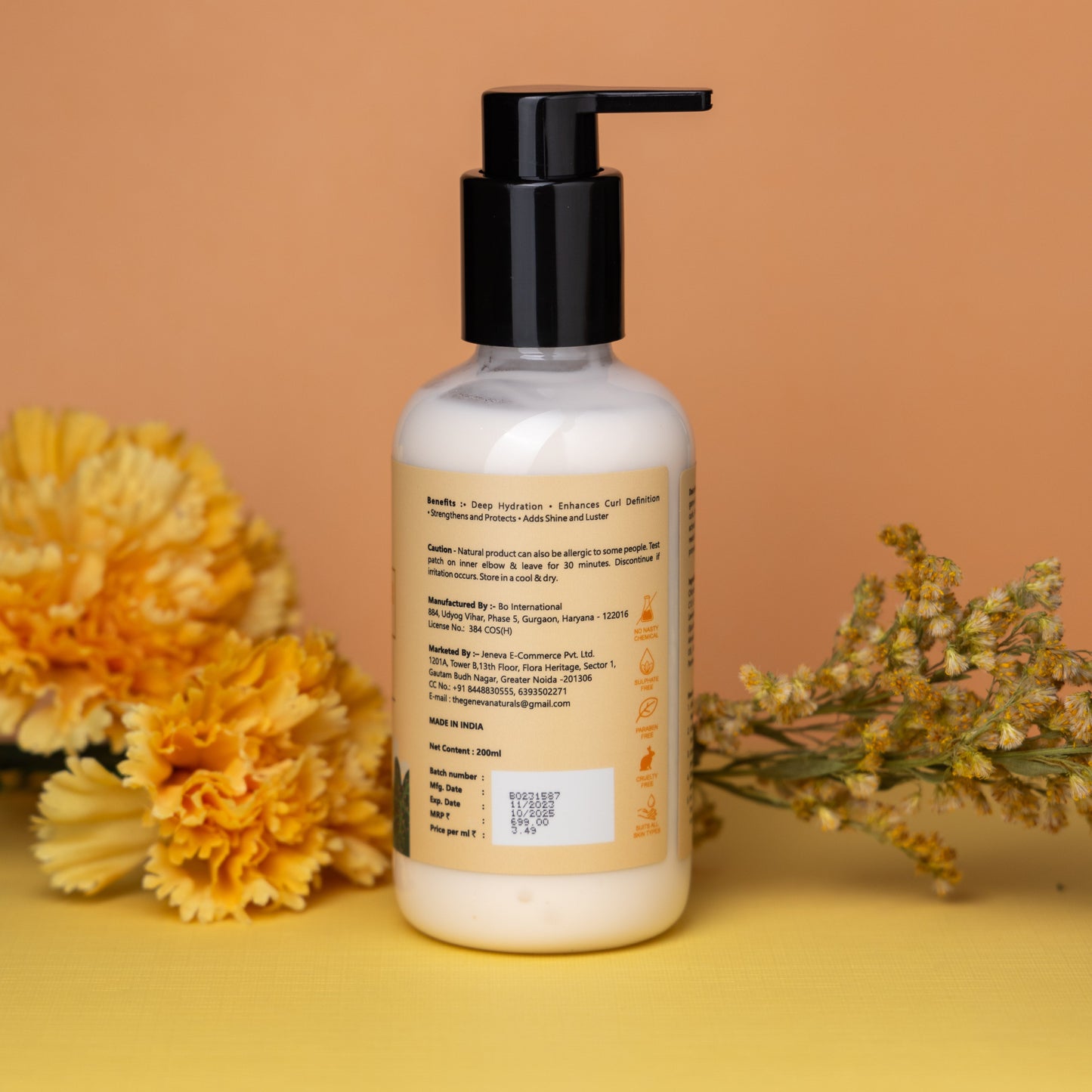 Conditioner for Curly Hair With Reetha, Ashwagandha & Shikakai, 200ml - No.1 Brand in India