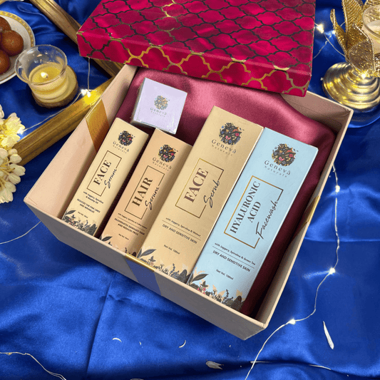 ⁠Face Scrub, Hyaluronic Facewash, Face Serum, Hair Serum , blueberry lip balm - No.1 Brand in India