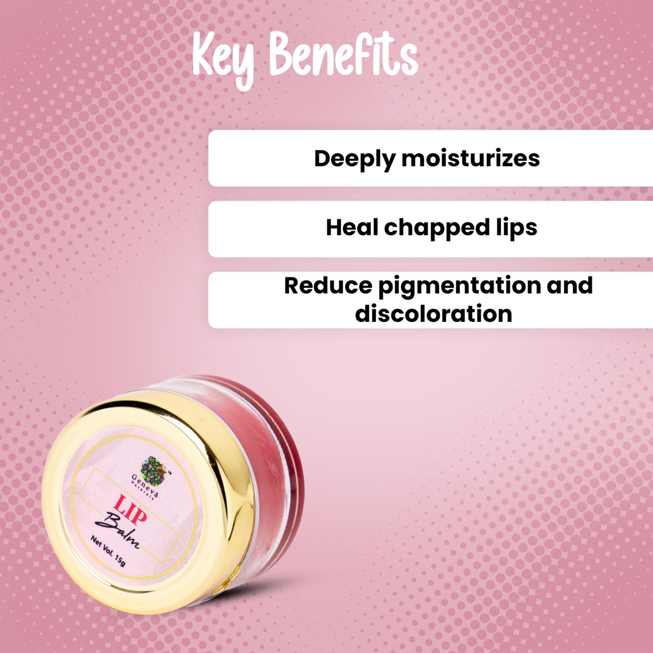 Geneva Naturals beet root lip balm key benefits