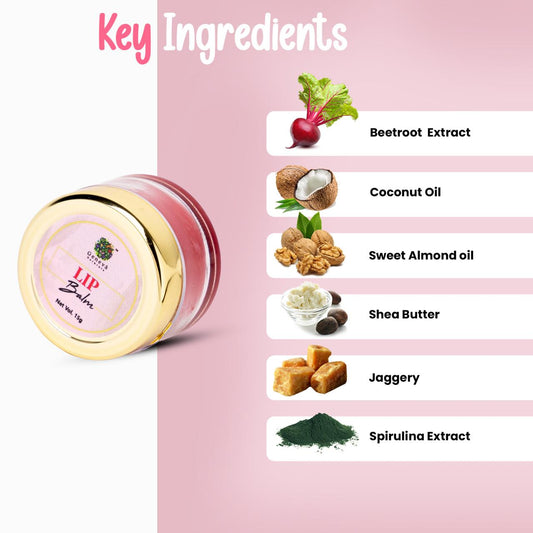 Geneva Naturals beet root lip balm key ingredients